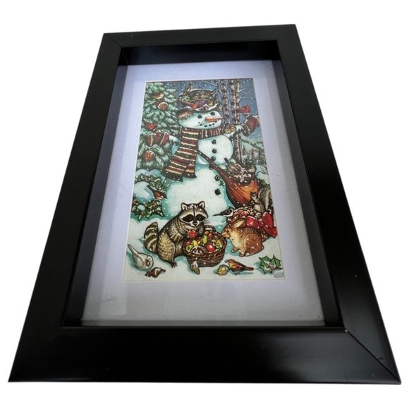🌸6/$20🌸 Snowman Print in Black Frame - Picture 3 of 15